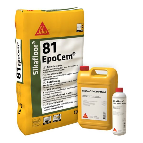 Sikafloor -81 EpoCem 3-συστατικών, εποξειδικά τροποποιημένο κονίαμα διάστρωσης δαπέδων πολλαπλών εφαρμογών
