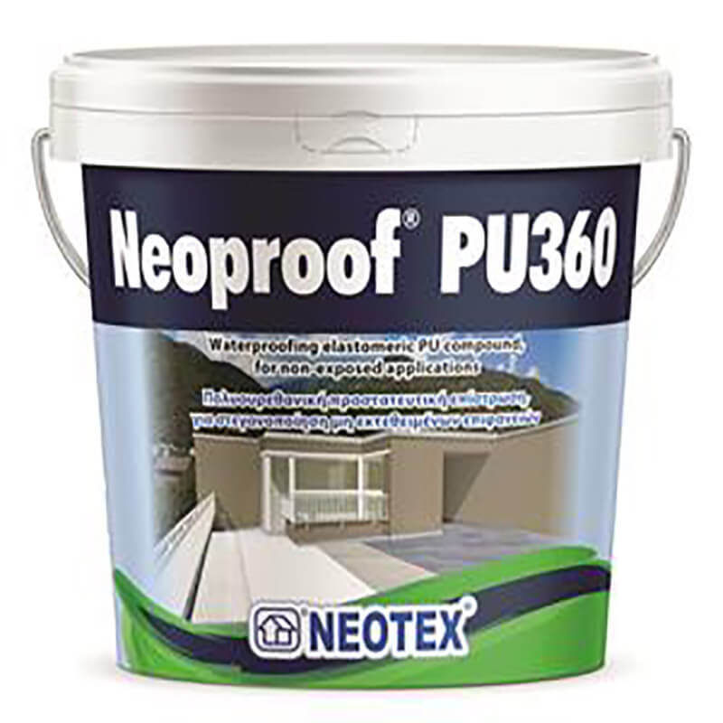 Neoproof PU360 Υδατοδιαλυτό ελαστομερές επαλειφόμενο στεγανωτικό πολυουρεθάνης