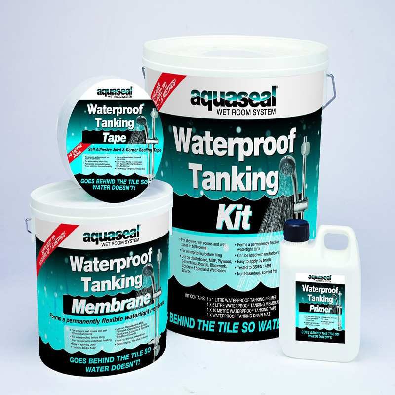 Aquaseal Standard Kit Σχεδιασμένο να παρέχει μια εύκαμπτη και στεγανή μεμβράνη, σε χώρους όπως ντουζιέρες, μπάνια και λοιπές υγρές ζώνες
