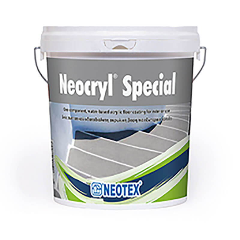 Neocryl Special Ειδική υδατοδιαλυτή βαφή ακρυλικής βάσης, ενός συστατικού, κατάλληλη για εξωτερικά δάπεδα