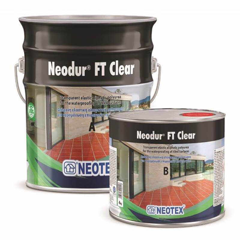 Neodur FT Clear Διάφανο, ταχυστέγνωτο ελαστικό βερνίκι αλειφατικής πολυουρίας
