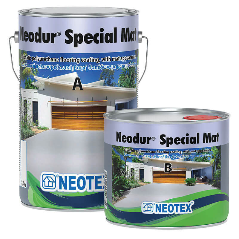 Neodur Special Mat Βαφή αλειφατικής πολυουρεθάνης με ματ εμφάνιση, δύο συστατικών