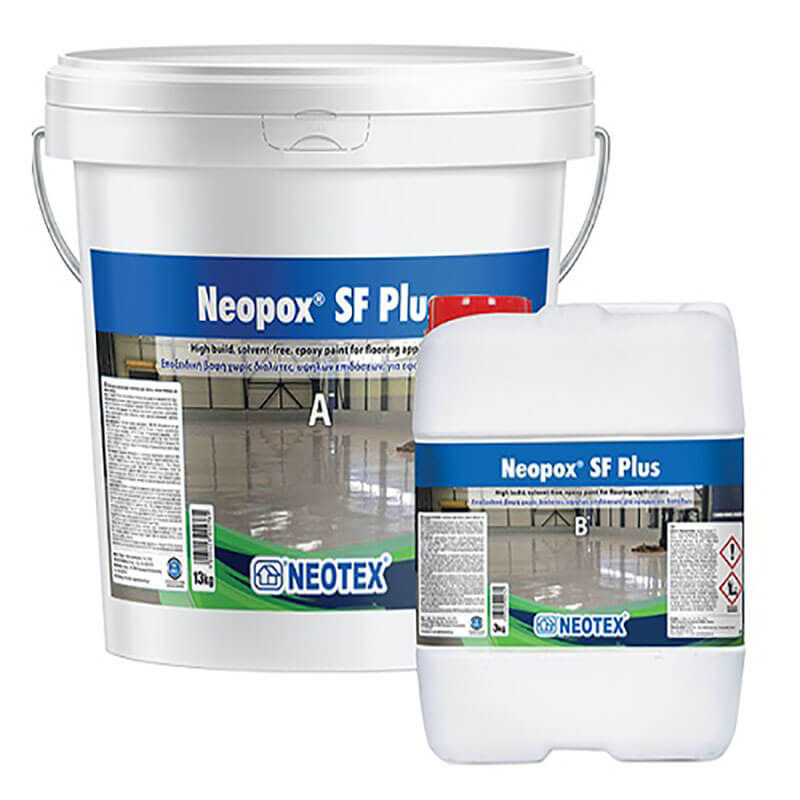 Neopox SF Plus Εποξειδική βαφή δύο συστατικών χωρίς διαλύτες, υψηλών επιδόσεων και αυξημένου πάχους, για εφαρμογές δαπέδων