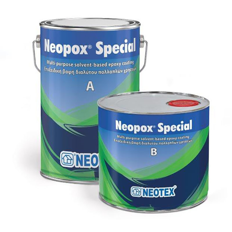 Neopox Special Εποξειδική βαφή δύο συστατικών, βάσης διαλύτη, υψηλών επιδόσεων για εφαρμογές δαπέδων σε εσωτερικούς χώρους