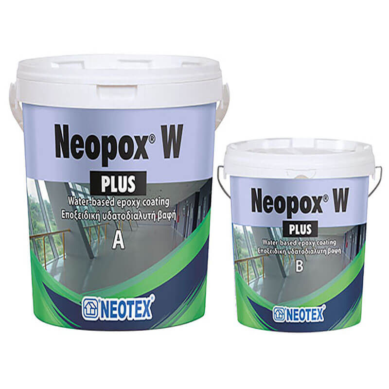 Neopox W Plus Υδατοδιαλυτή εποξειδική βαφή δύο συστατικών, υψηλών επιδόσεων, με σατινέ εμφάνιση