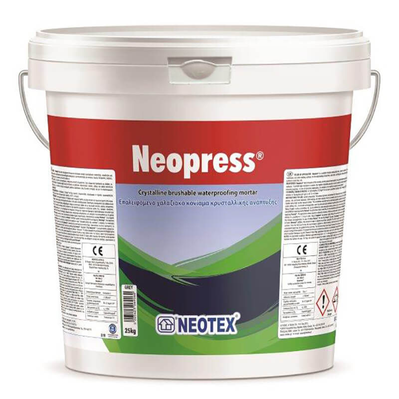 Neopress Επαλειφόμενο χαλαζιακό κονίαμα κρυσταλλικής ανάπτυξης