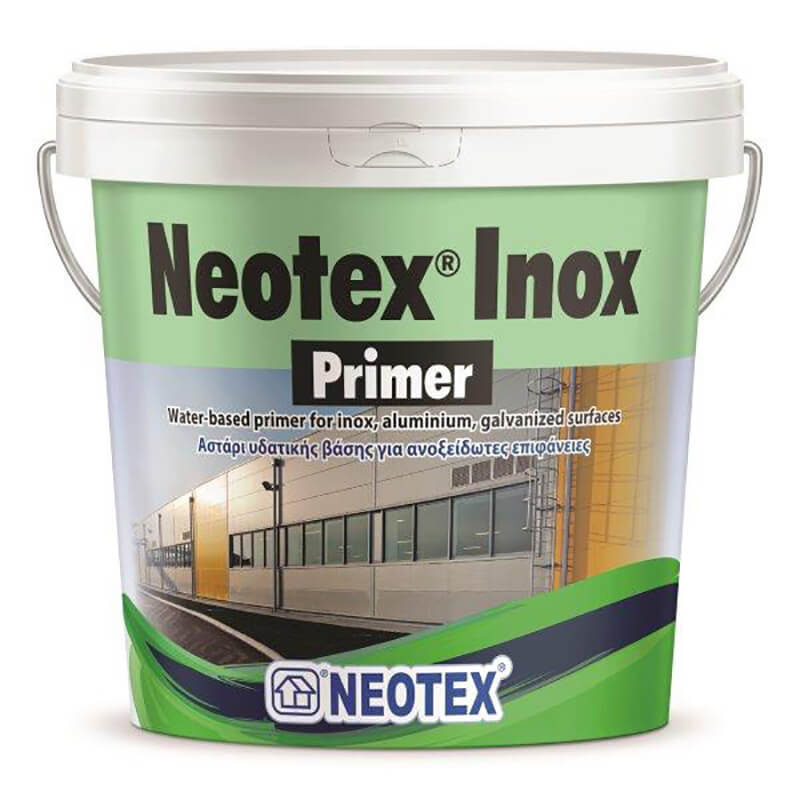 Neotex Inox Primer Υδατοδιαλυτό αστάρι ενός συστατικού, ιδανικό για εφαρμογή σε inox