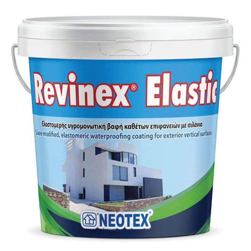 Revinex Elastic Eλαστομερής υγρομονωτική βαφή εξωτερικών καθέτων επιφανειών