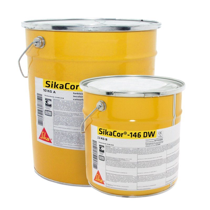 SikaCor -146 DW Δύο συστατικών εποξειδική επίστρωση για εφαρμογή σε χάλυβα και σκυρόδεμα