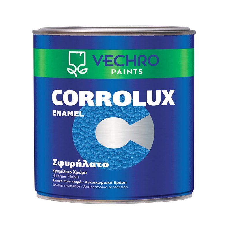 Corrolux Σφυρήλατο Βερνικόχρωμα με εμφάνιση σφυρηλατημένου μετάλλου. Διατίθεται σε έτοιμες αποχρώσεις