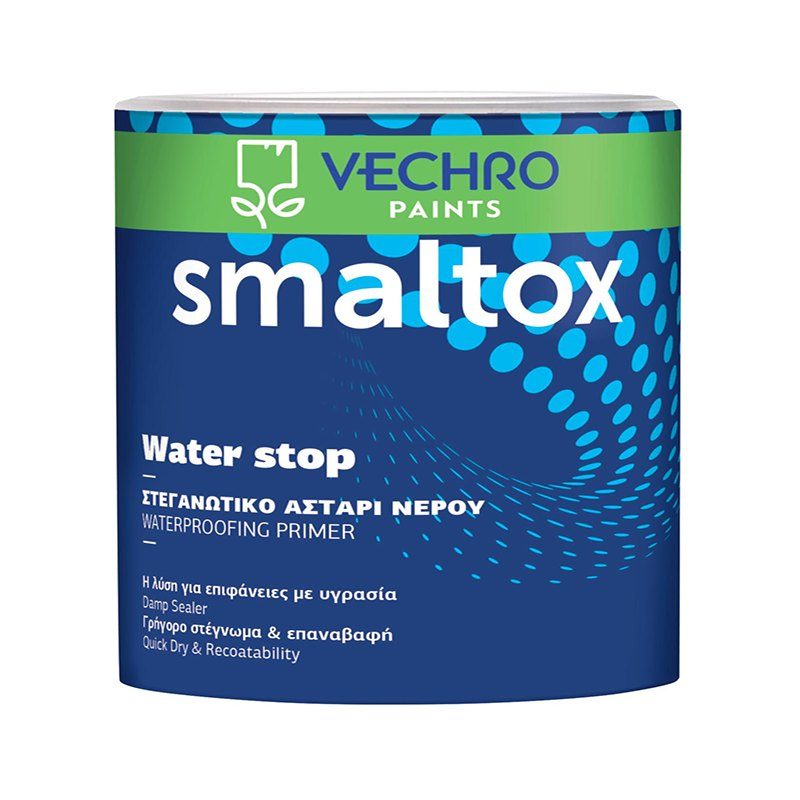 Smaltox Water Stop Στεγανωτικό υδατοδιαλυτό αστάρι, κατάλληλο για τοιχοποιία με υγρασία