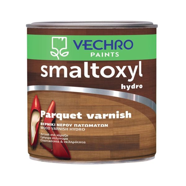 Smaltoxyl Hydro Parquet Varnish Υδατοδιαλυτό, διάφανο βερνίκι πατωμάτων, ιδανικό για νέα και παλιά ξύλινα πατώματα