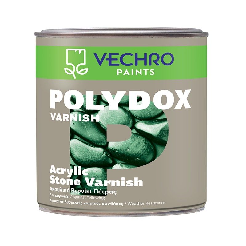 Polydox Varnish Acrylic Ακρυλικό διάφανο βερνίκι πέτρας, μεγάλης σκληρότητας και αντοχής στην τριβή