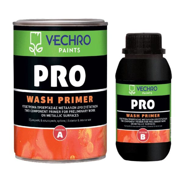 PRO Wash Primer Αστάρι φωσφάτωσης δύο συστατικών για εφαρμογή σε σιδηρούχες