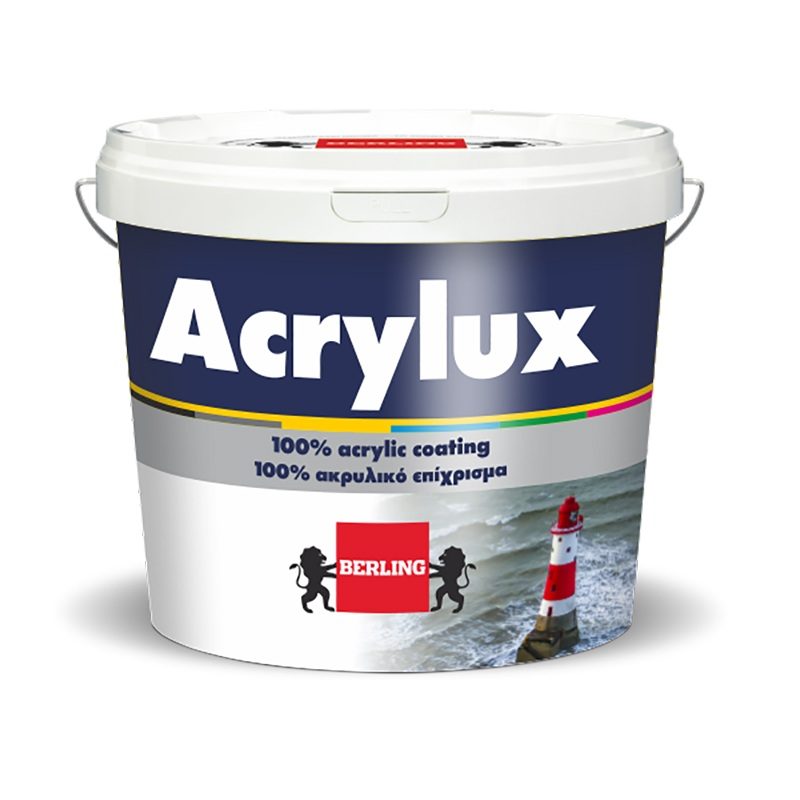 ACRYLUX Κορυφαίας ποιότητας και καλυπτικότητας 100% ακρυλικό χρώμα