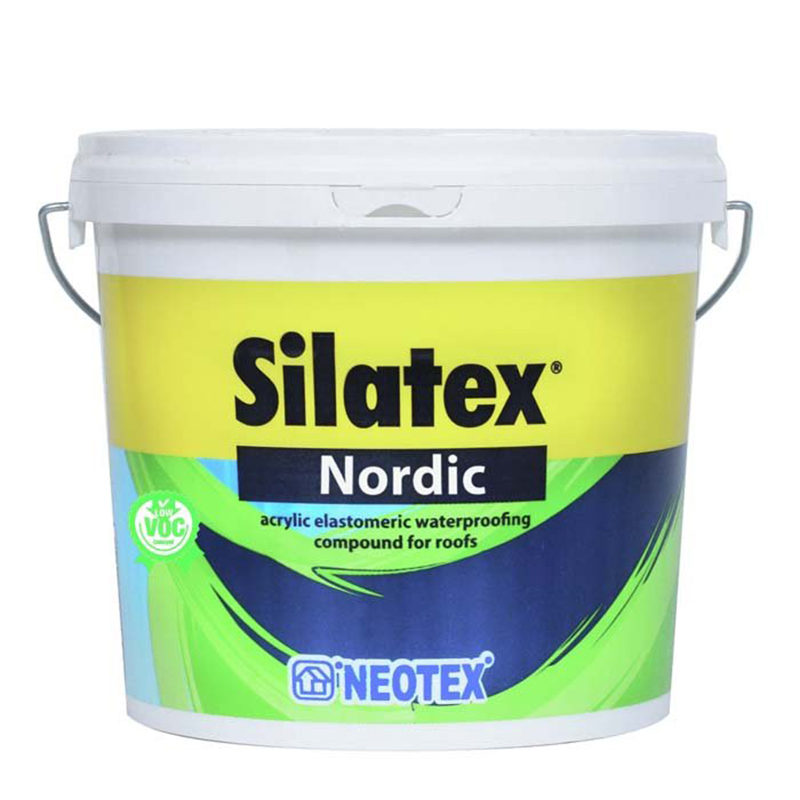 Silatex Nordic Ακρυλικό επαλειφόμενο στεγανωτικό ταρατσών, υδατικής βάσης, σε κεραμιδί απόχρωση