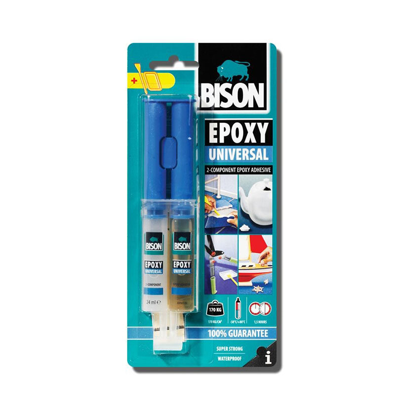 BISON Epoxy Syringe Universal Γενικής χρήσεως εποξειδικό συγκολλητικό