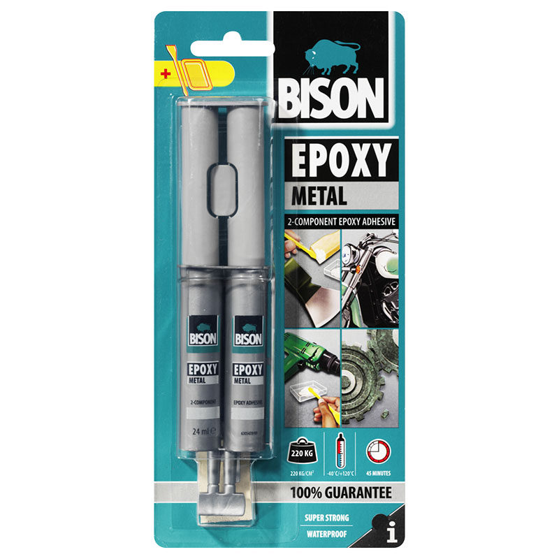 BISON Epoxy Syringe Metal Εποξειδική κόλλα