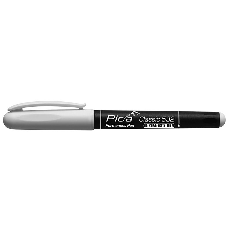Pica Classic 532 INSTANT-WHITE Pen Round Tip Ανεξίτηλος μικρός μαρκαδόρος
