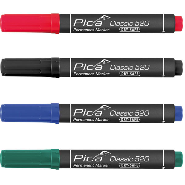 Pica Classic 520 Permanent Marker Bullet Tip Ανεξίτηλος μαρκαδόρος